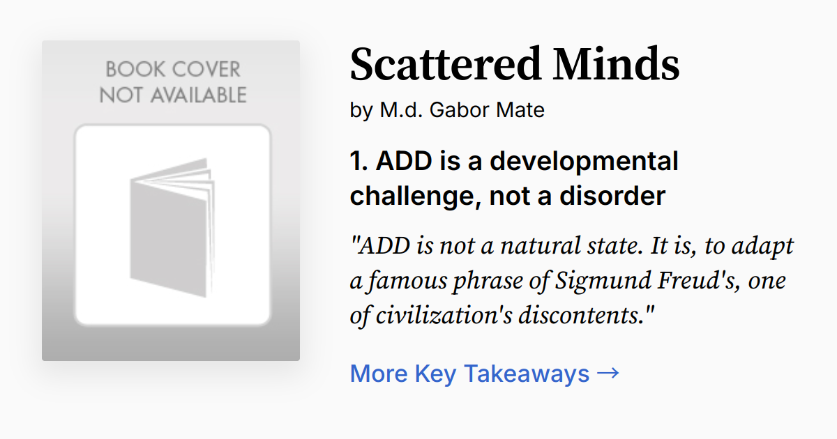Scattered Minds Summary & Audio