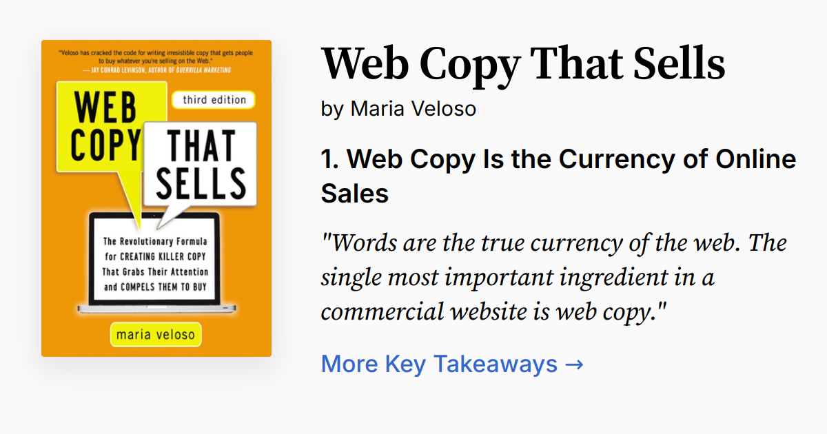 ウェブ・セールスコピーの法則――Web Copy That Sells／マリア・ヴェローソ ウェブ・セールスコピーの法則――Web Copy That Sells | マリア