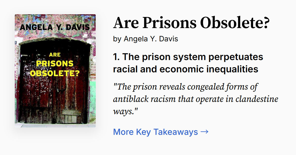 Are Prisons Obsolete? (Open Media Series) 摘要 & 音频