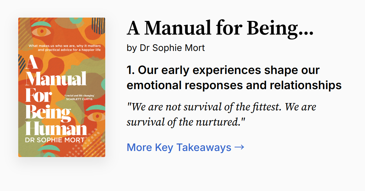 A Manual for Being Human Summary & Audio