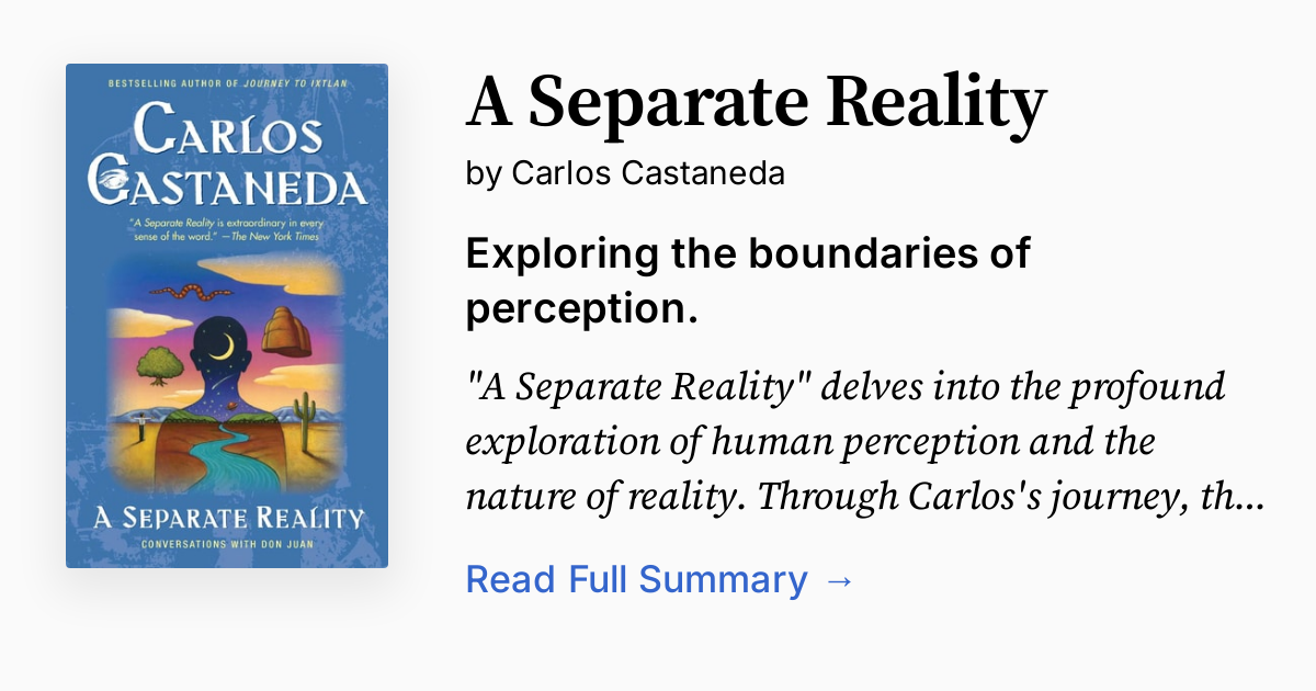 洋書　A Separate Reality Carlos Castaneda A Separate Reality by Castaneda, Carlos | unknown | 1973