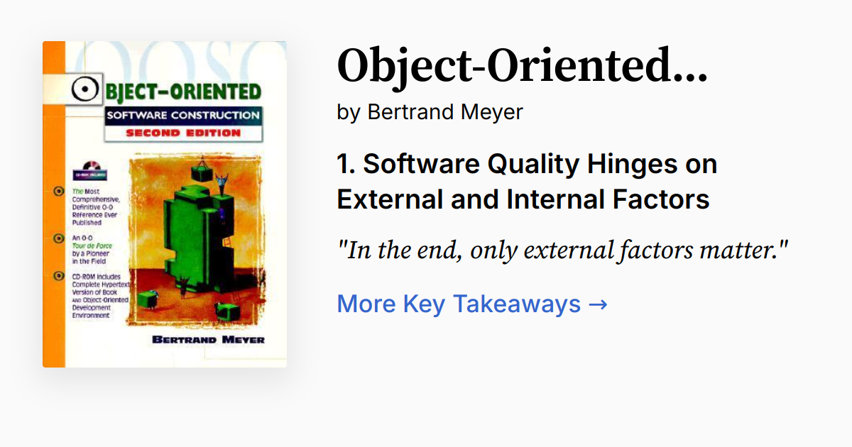 コンピュータ・IT Object-Oriented Software Construction Object-Oriented Software Construction: Meyer, Bertrand