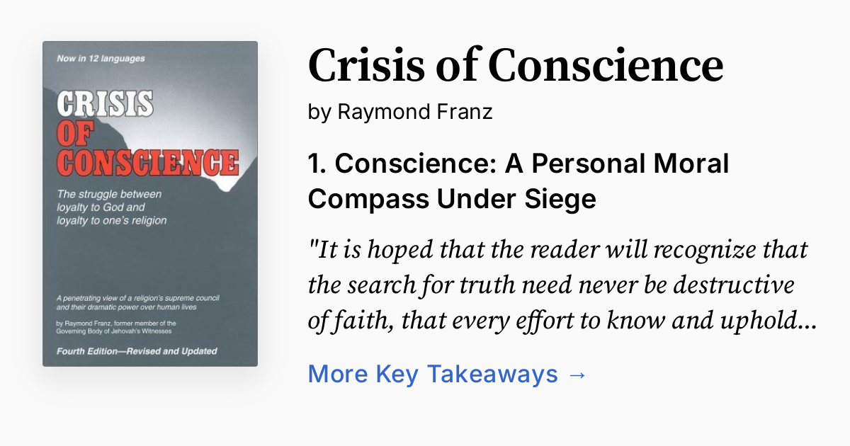 Crisis of Conscience | Summary, Quotes, FAQ, Audio