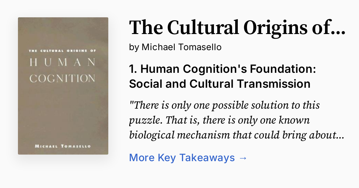 【中古】 The Cultural Origins of Human Cognition Michael Tomasello The Cultural Origins of Human Cognition: Tomasello, Michael