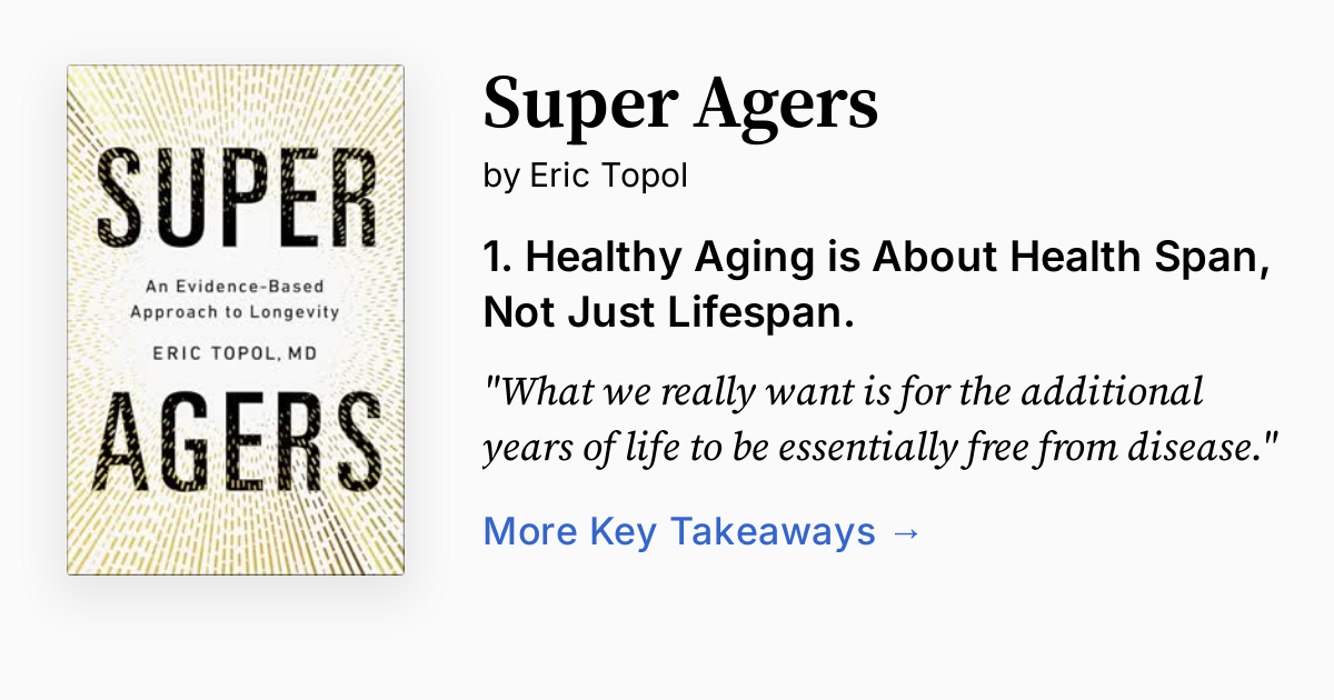 Eric Topol Shares Keys To Healthy Aging And Longevity - 6xty4rb