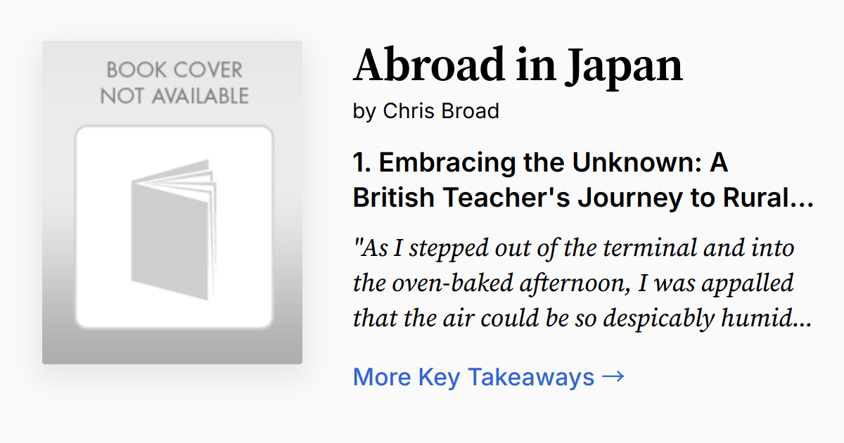 Abroad In Japan Summary & Audio