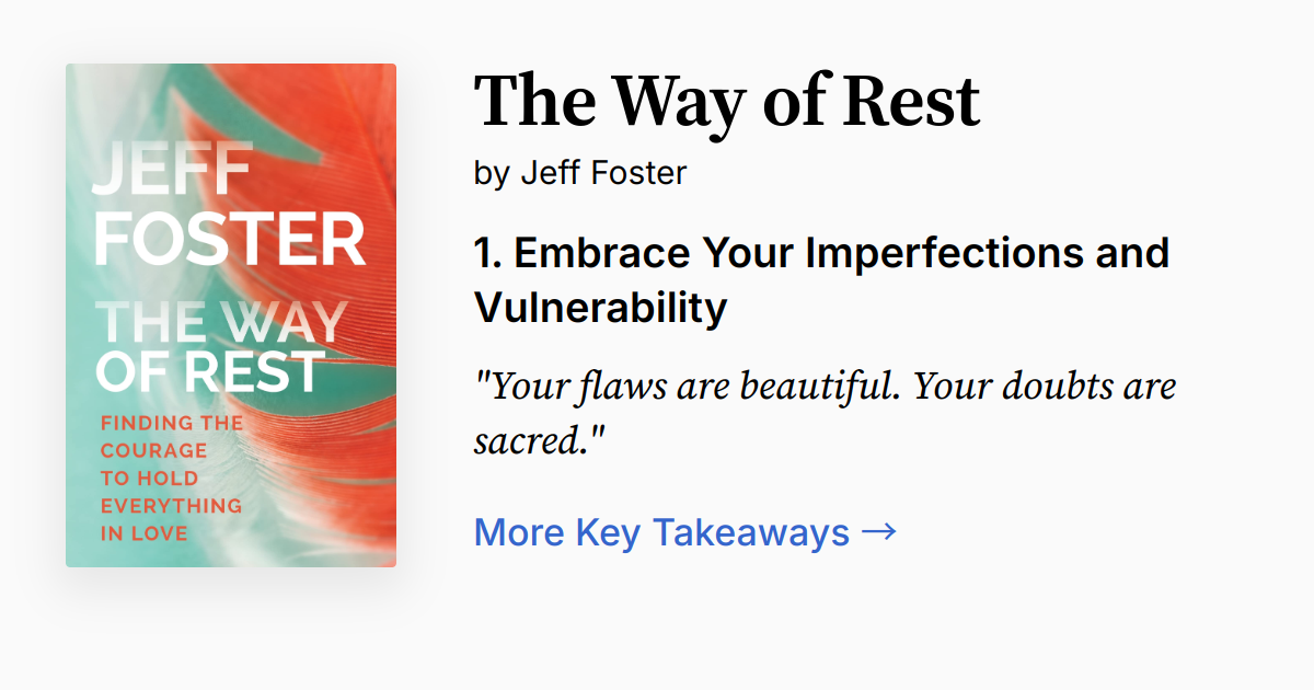 The Way of Rest | Summary, Quotes, FAQ, Audio