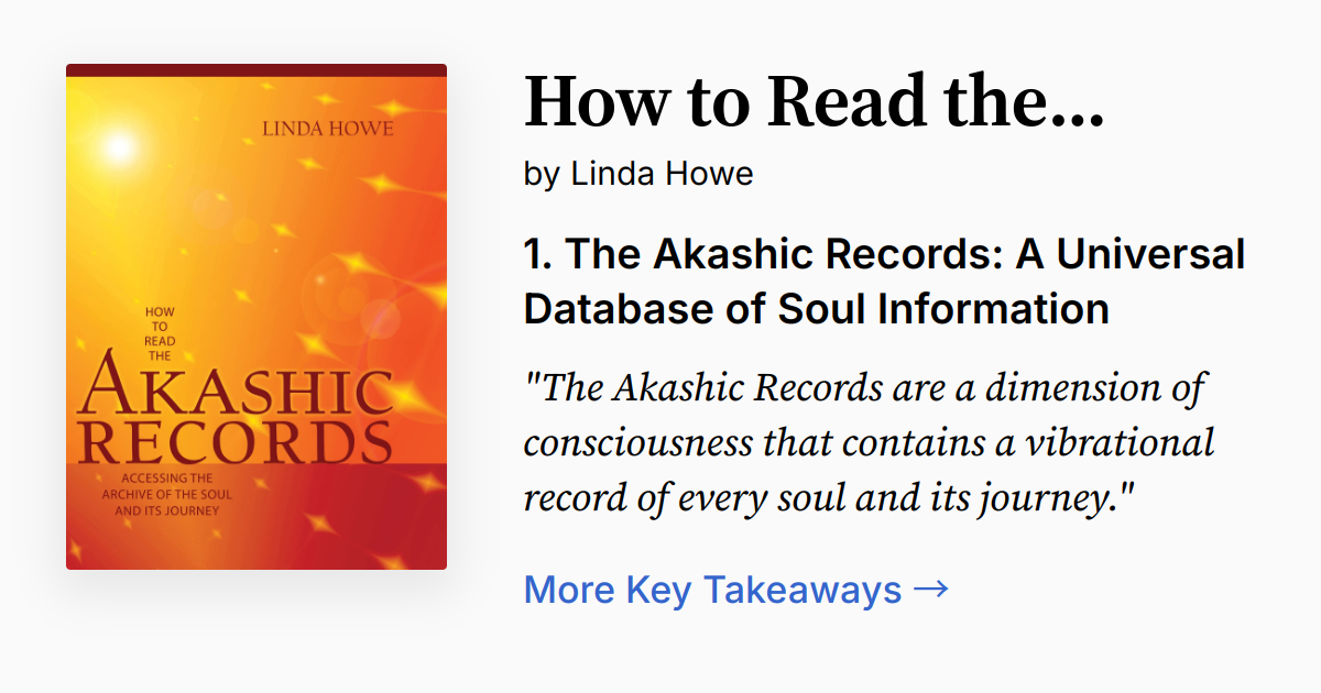 How to Read the Akashic Records | Summary, Quotes, FAQ, Audio