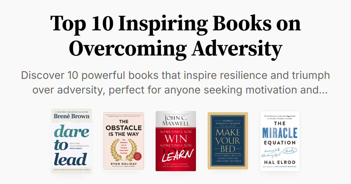 Top 10 Inspiring Books on Adversity Summary & Audio(04)